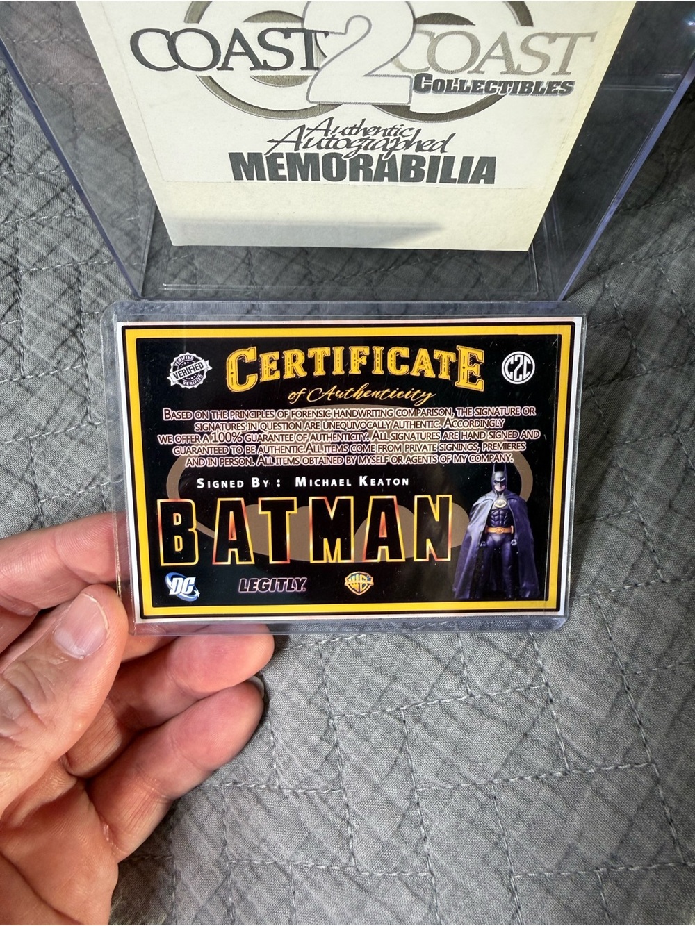 Autograph Michael Keaton Funko pop BATMAN - Picture 9 of 9